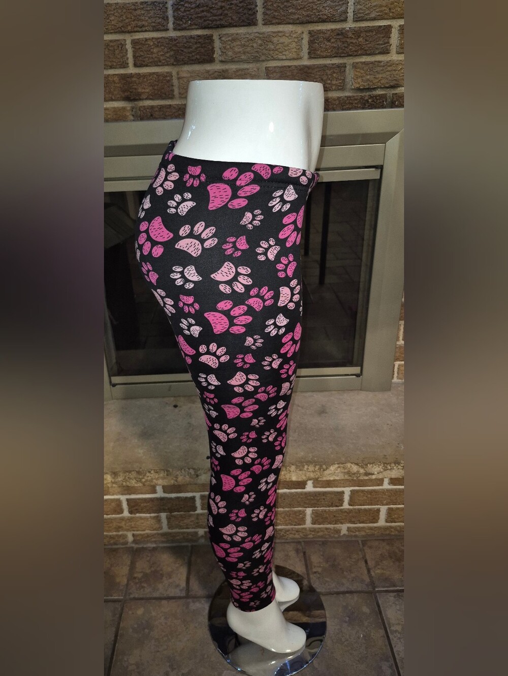 Just Cozy Fleece Leggings Dog Print XS/S & XL